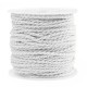 Macramé draad twisted 1.5mm Silver-white